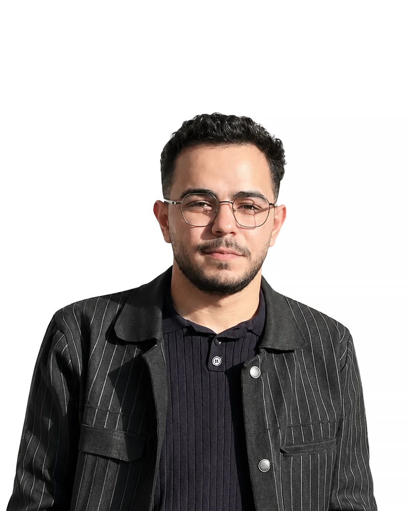 Portrait of architect and design researcher Ahmad Alhadidii.